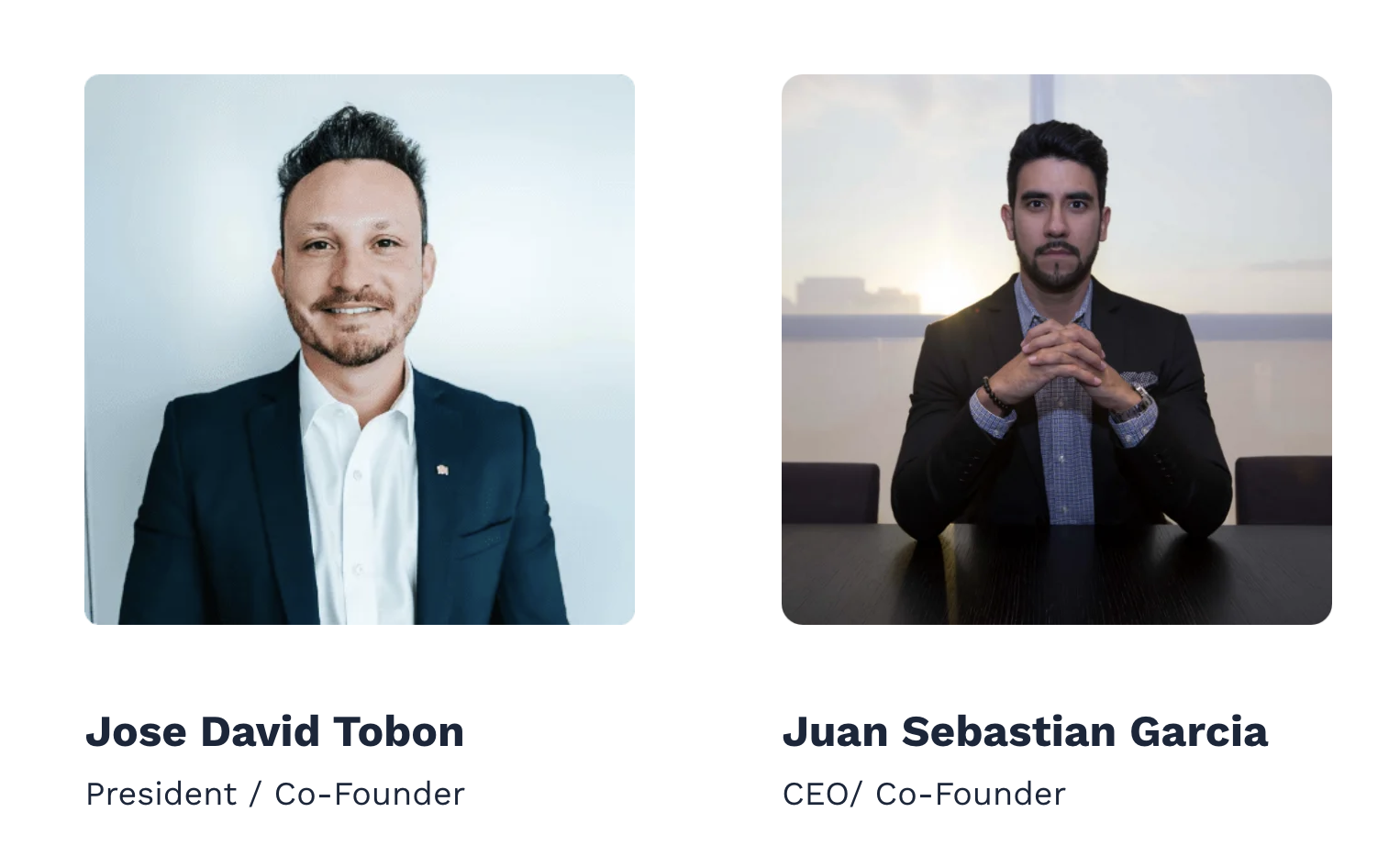 JD Tobon, President & Co-Founder, and Juan Sebastian Garcia, CEO & Co-Founder of Prime Experiences
